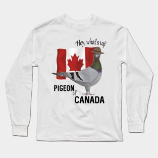 Pigeon of Canada Greeting Long Sleeve T-Shirt